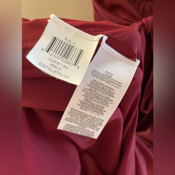 BCBGMaxAzria Ruella Gown in Merlot - Picture 7 of 8